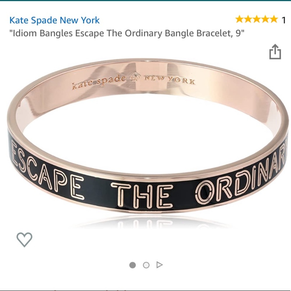 Kate Spade “escape the ordinary” bracelet